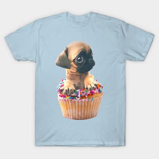 Cute Baby Cupcake Pug T-Shirt